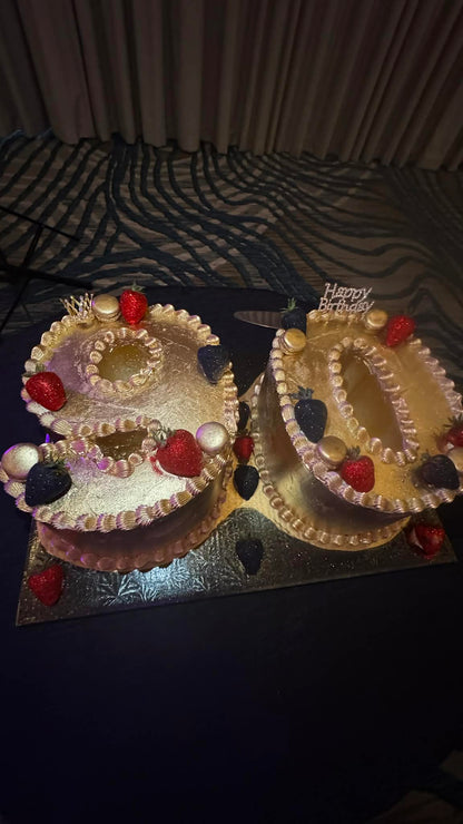 Large Buttercream Number Cakes