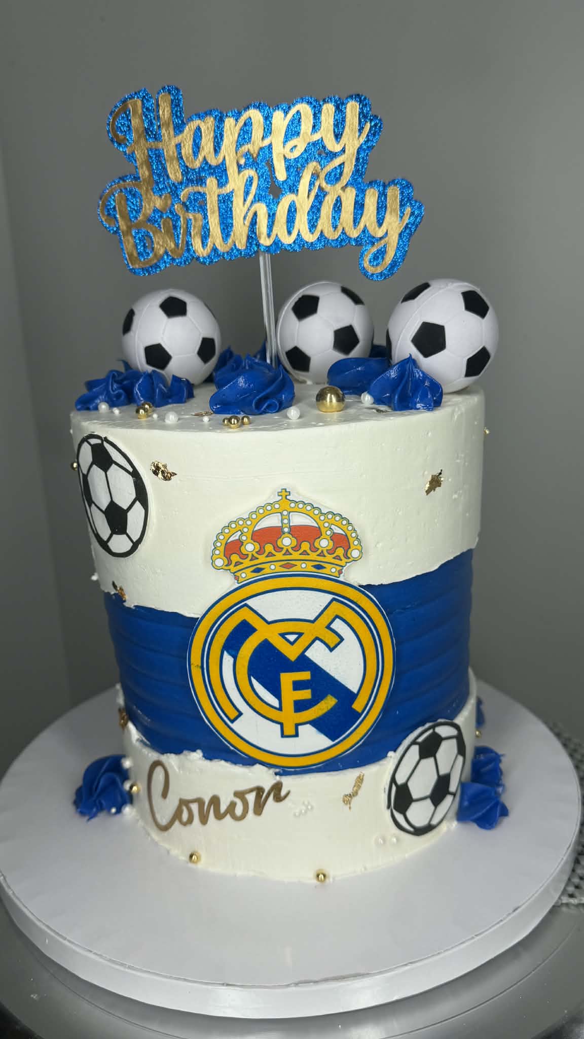 Custom Sports Theme Sweet Buttercream Cake
