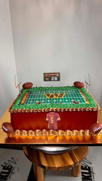 Custom Sports Theme Sweet Buttercream Cake