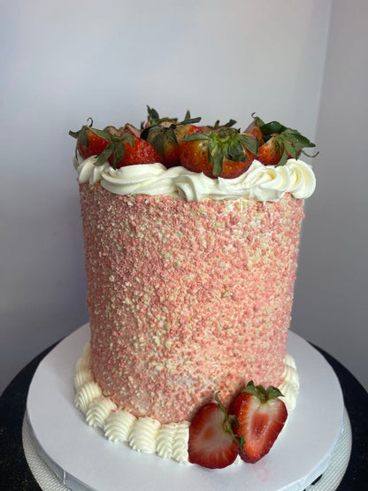 Strawberry Crunch Cake