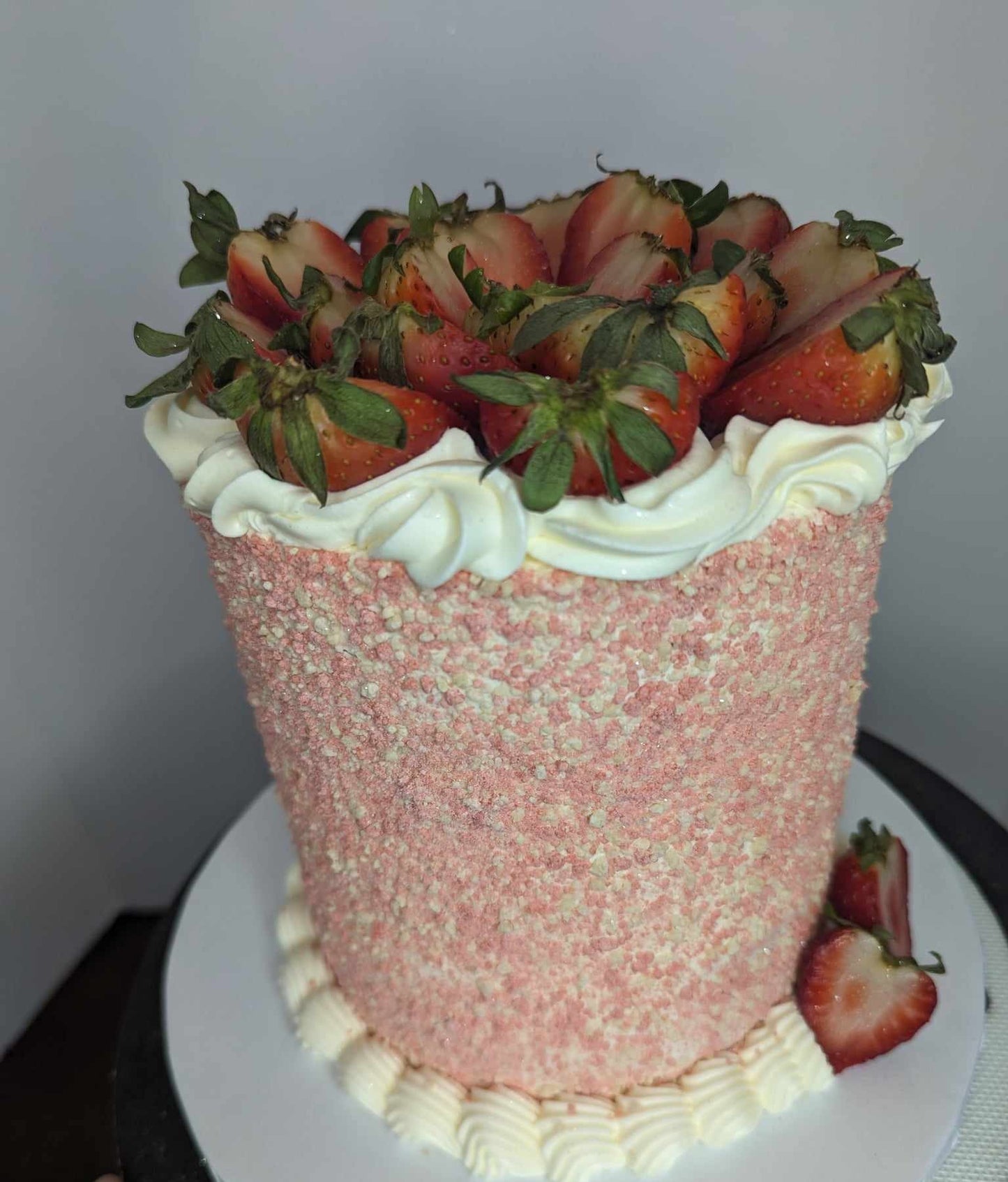 Strawberry Crunch Cake