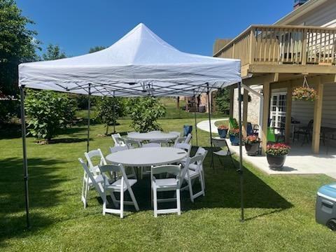 10 X 20 White pop up tent for rent