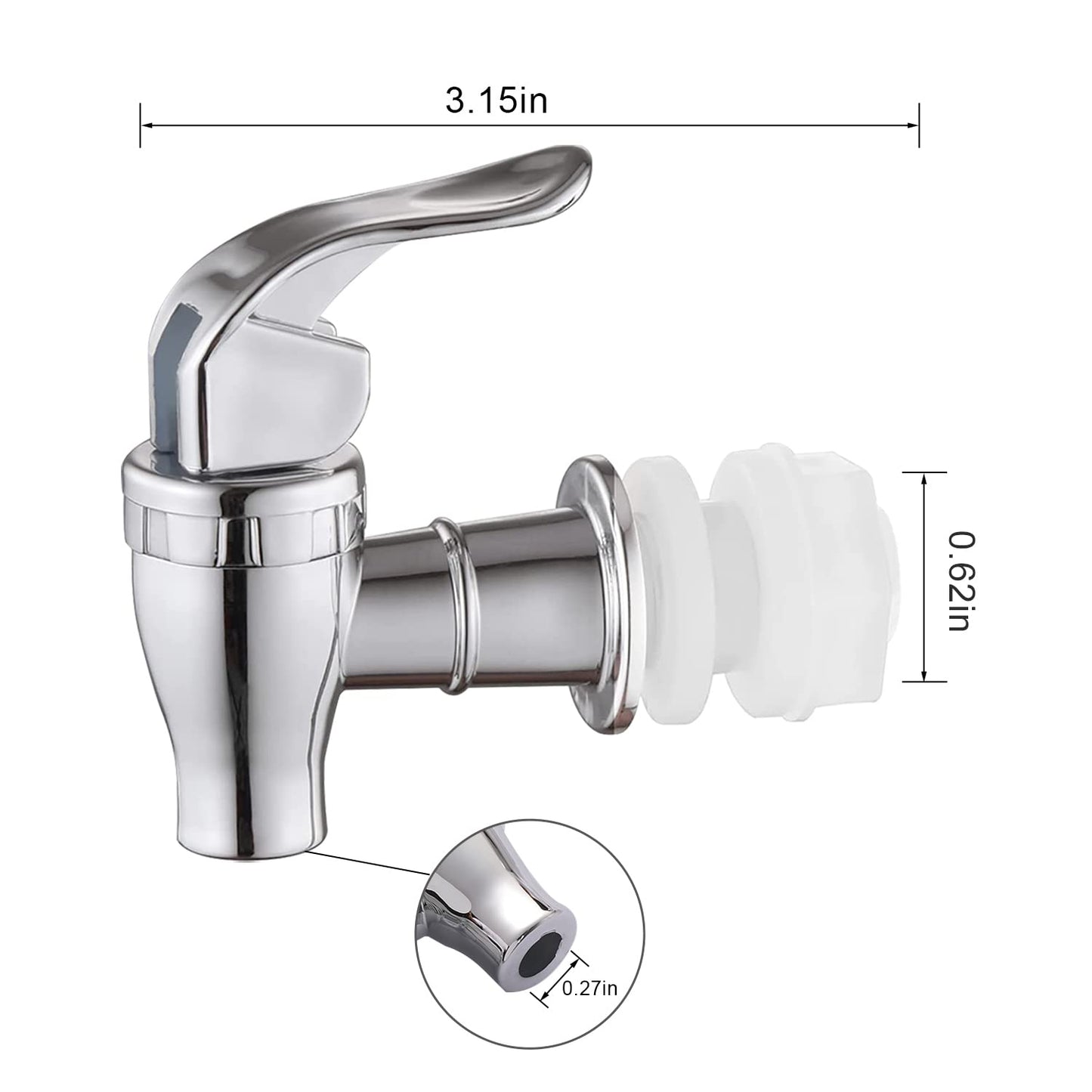 Spigot for Beverage Dispenser, 2 Pack Drink Dispenser Spigot Replacement Beverage Dispenser Spout Drink Spigot Water Dispenser Faucet