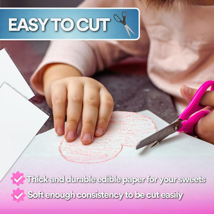 paper2eat Frosting Sheets Premium 8.5“ x 11“ – 24 count – White Edible Icing Sheets
