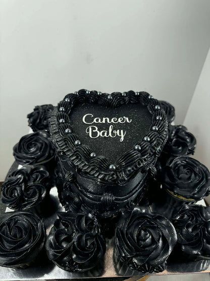 Large Custom Heart Cakes