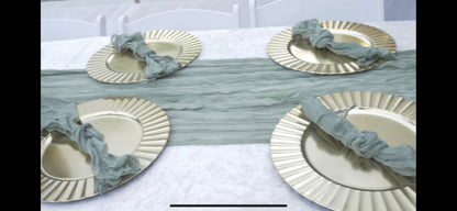 Gold Fluted Charger Plates, 13-in. For Rent