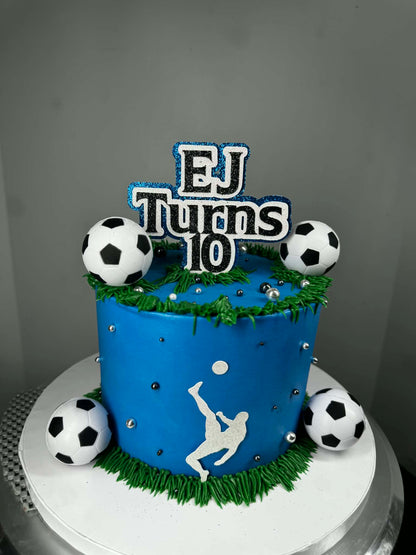 Custom Sports Theme Sweet Buttercream Cake