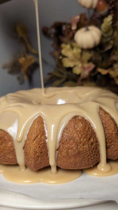 Something Sweet Potato Cake w/brown sugar glaze