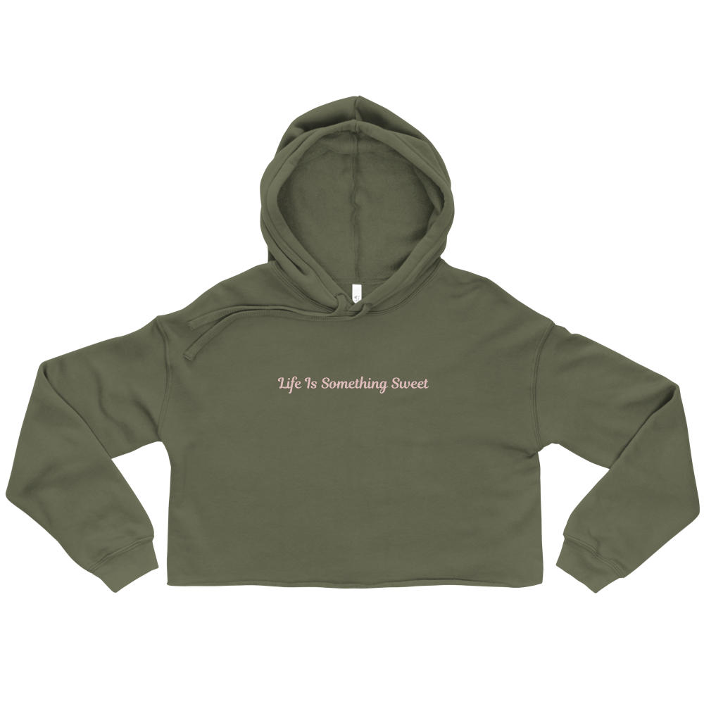 Life is Something Sweet Crop Hoodie