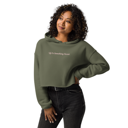 Life is Something Sweet Crop Hoodie